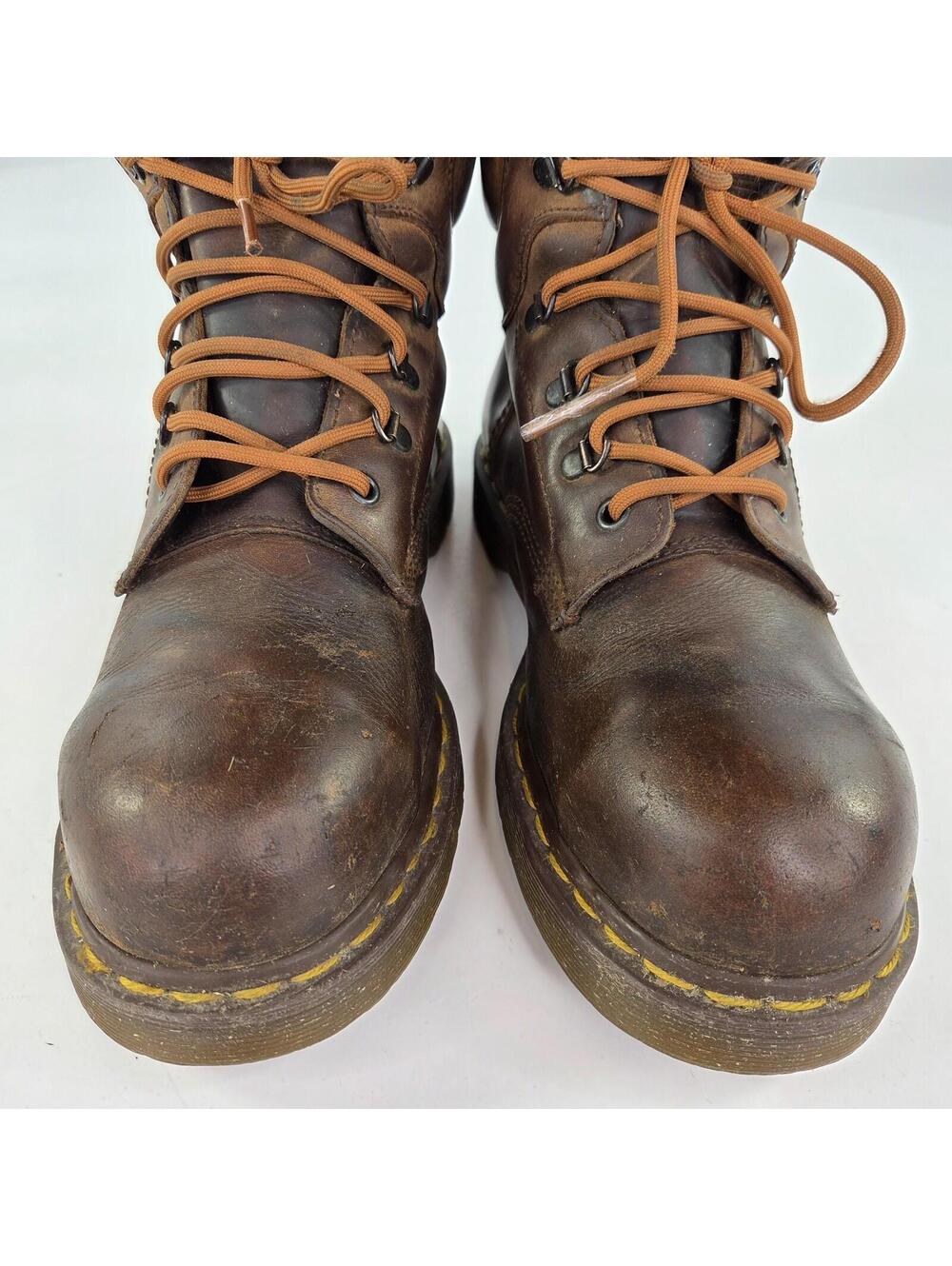 Dr. Martens 7735 Brown Leather Steel Toe Boot US 10 Work Boots Made in England - Picture 10 of 11